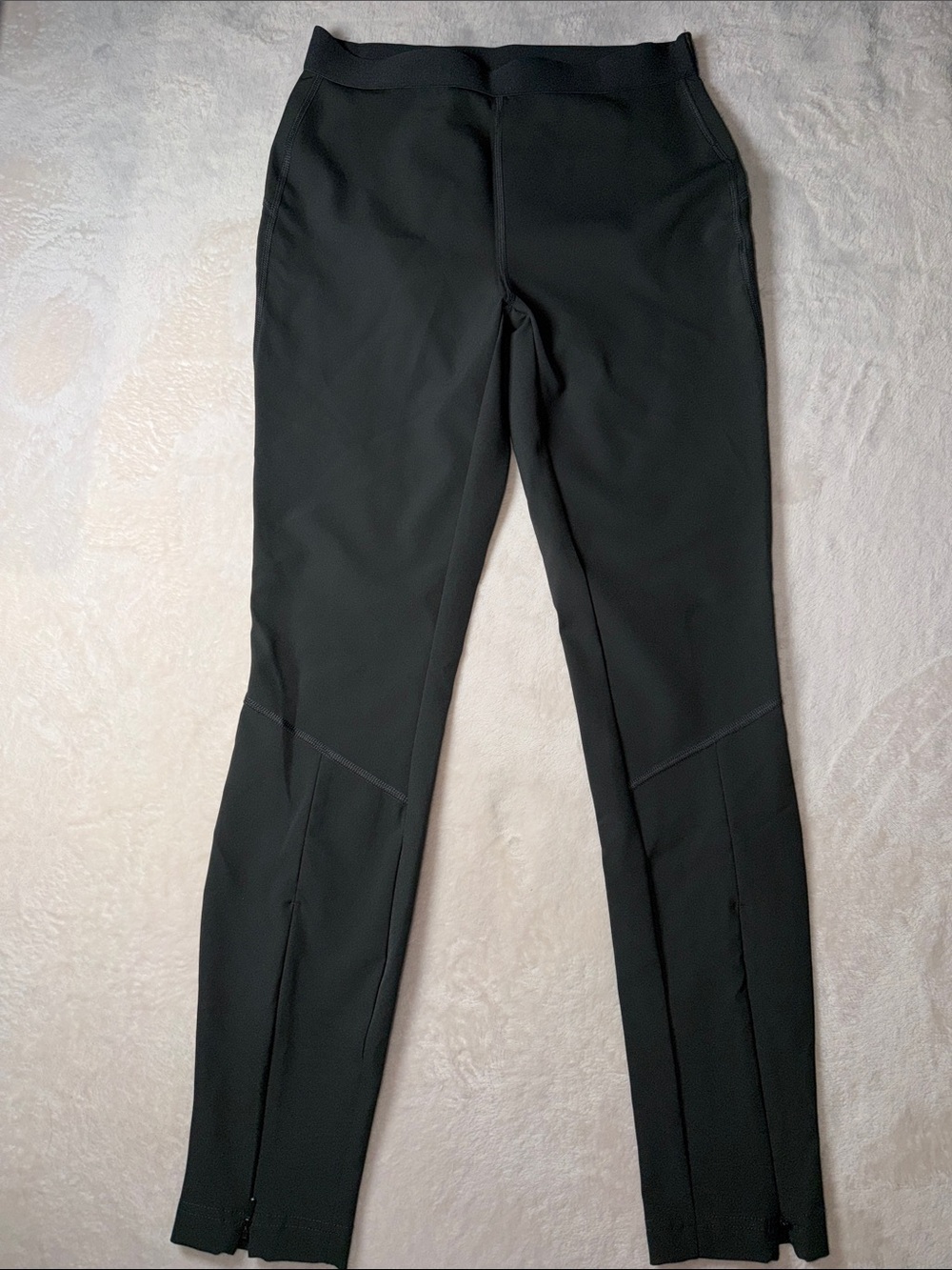 Gap High Rise Clean Ponte Leggings Rich Olive Green Pintuck Ankle Zip XS Pannt